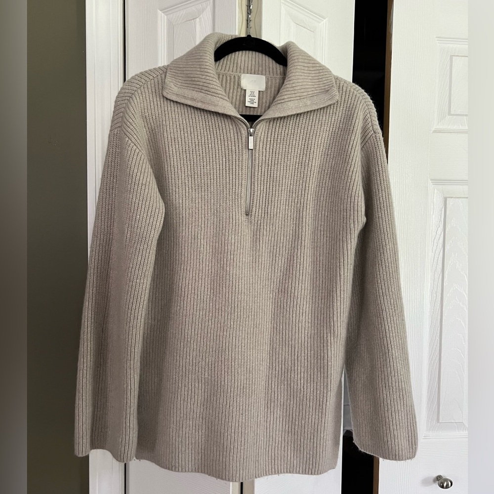 H&M 1/2 zip oversized sweater